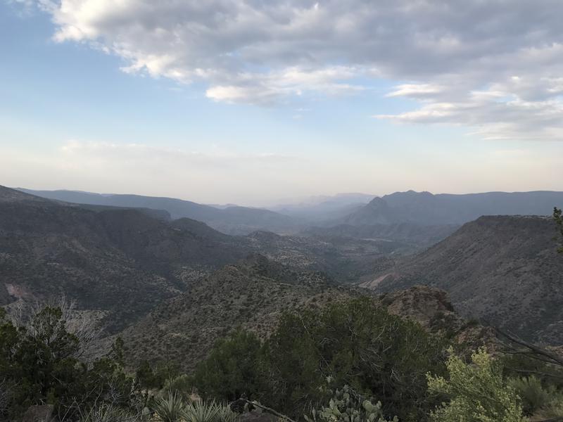 A long view down the Verde River valley