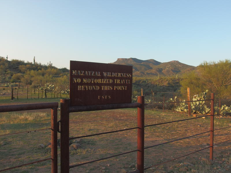 Fantastic sign above the Verde River