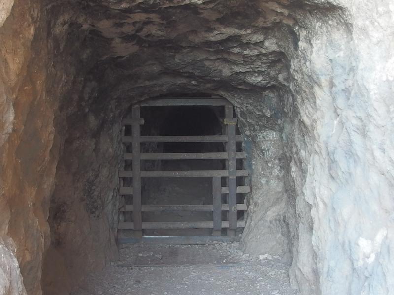 Blocked mine tunnel