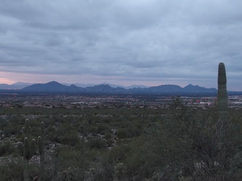 The long stretch of Scottsdale mountains