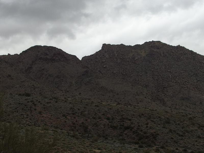 Messy rocks stacked up on East End